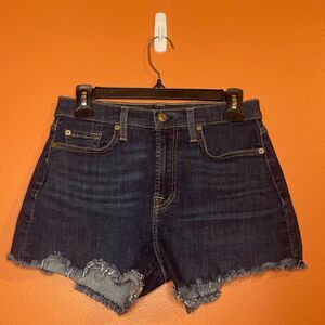 7 For All Mankind Denim Shorts Womens Waist Size 27